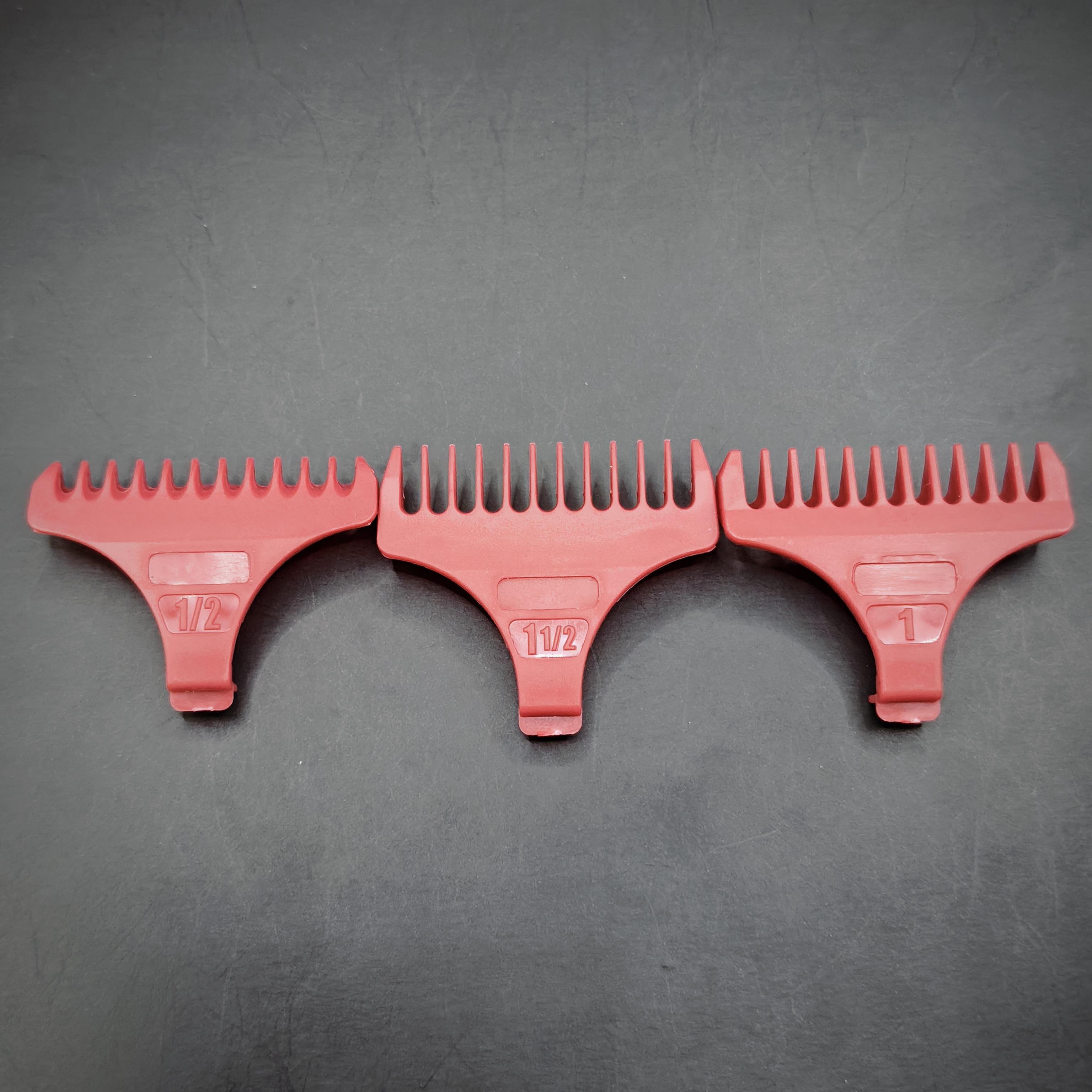 

3 шт. Гребінець для машинки для стрижки 03059-100 Замінний Prewave для леза Wahl T-WIDE 2215 8081 8171 8164 8248 3792 8412 8163 Запчастини для гоління червоний