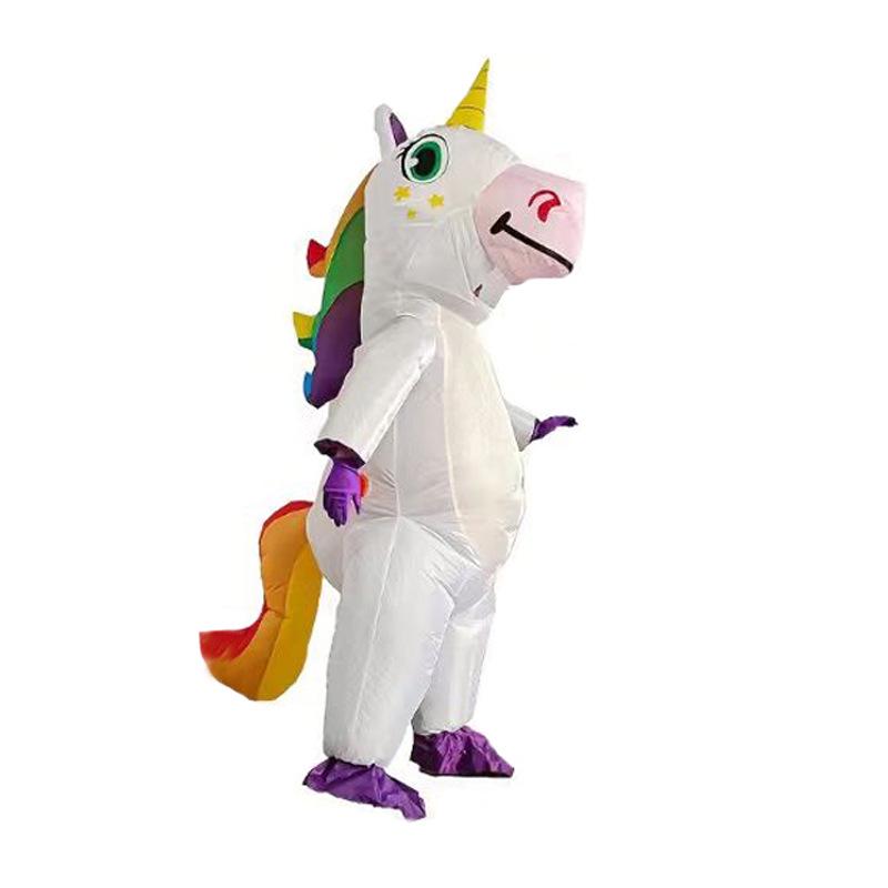 

Colorful Unicorn Pegasus Inflatable Halloween Costume for Festival and Masquerade Parties Adult Standard (160-195cm)