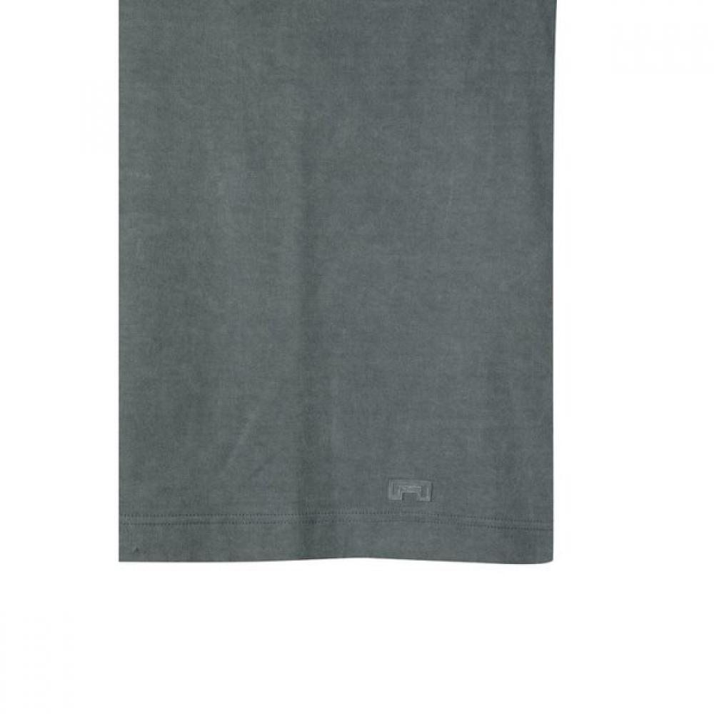 Customellow Grey Dyed Half Sleeve T shirT Gyl
