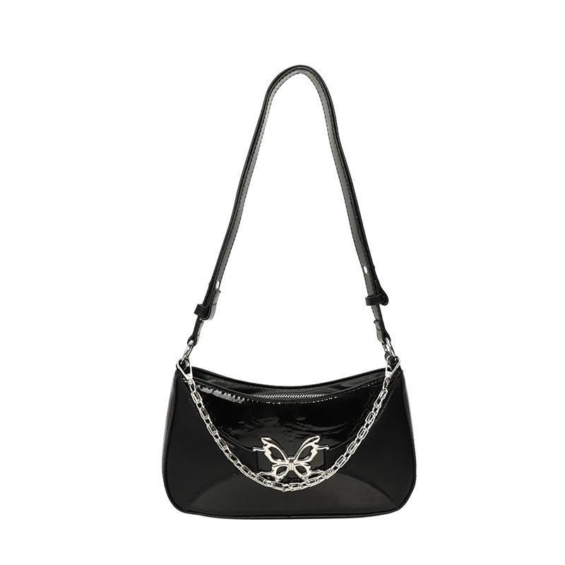 Premium Chain Butterfly Niche Trend Handbag Spice Girl Style Versatile Shoulder Underarm Bag Messenger Bag Retro Bag