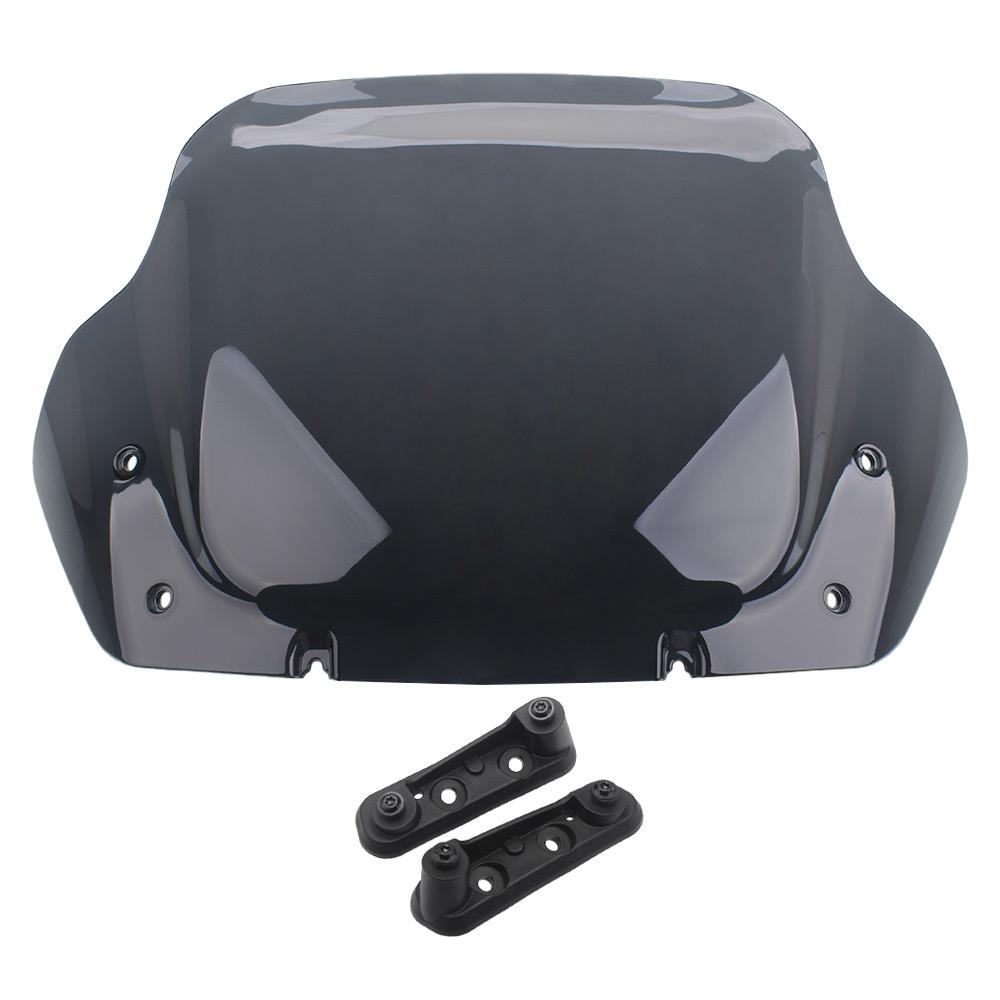 Motorcycle 14" Clear Windshield Upper Fairing Windscreen Deflector For Harley Touring Street Glide FLHX 24-UP FLHXSE 23-Up FLHXU