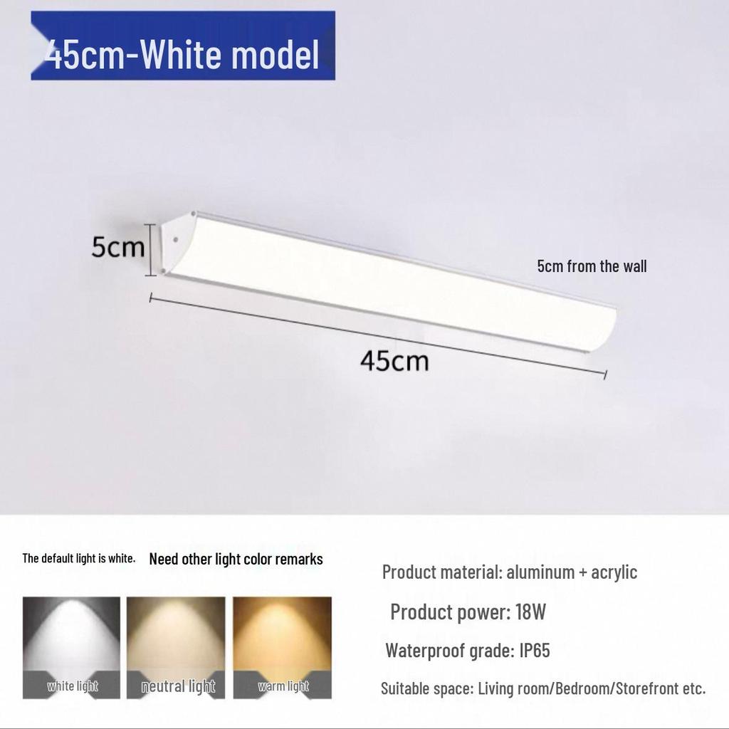 Waterproof LED Outdoor Wall Light for Balcony, Terrace, or Entrance 