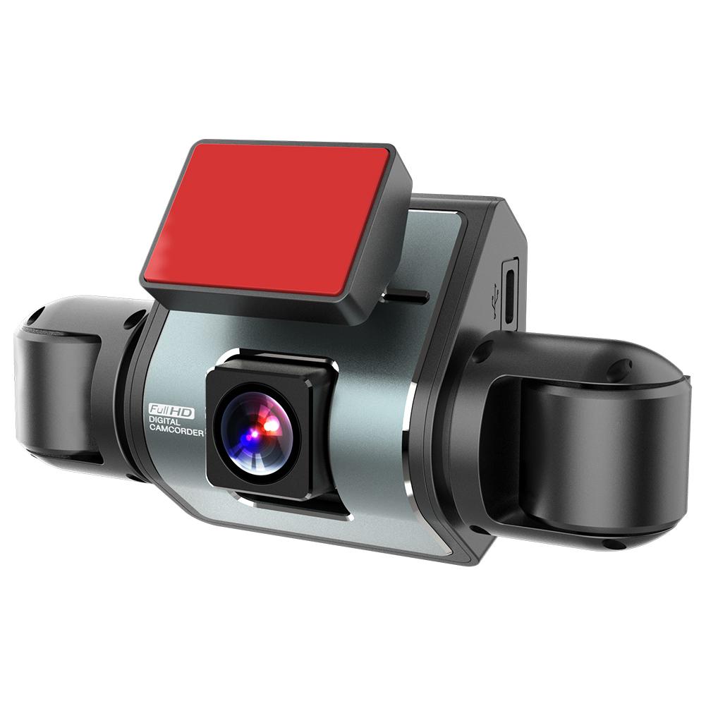 4 Channel Dash Cam Front and Rear Inside 1080P Car Dash Camera with Night Vision G-Sensor Driving Video Recorder for Car