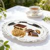 Solid Metal Mini Tray Retro Embossed Carved Desktop Organizer Serving Dish  Cosmetic Placement