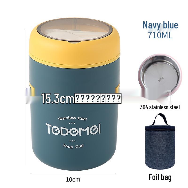 316 Stainless Steel Insulated Lunch Box and Soup Cup for Office Workers and Girls