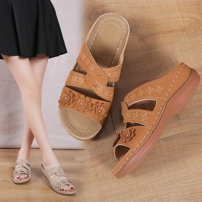 Slippers Women's Shoes Spring and Summer New Fish Mouth Casual Fashion Large Size Hollow Cool Slippers
