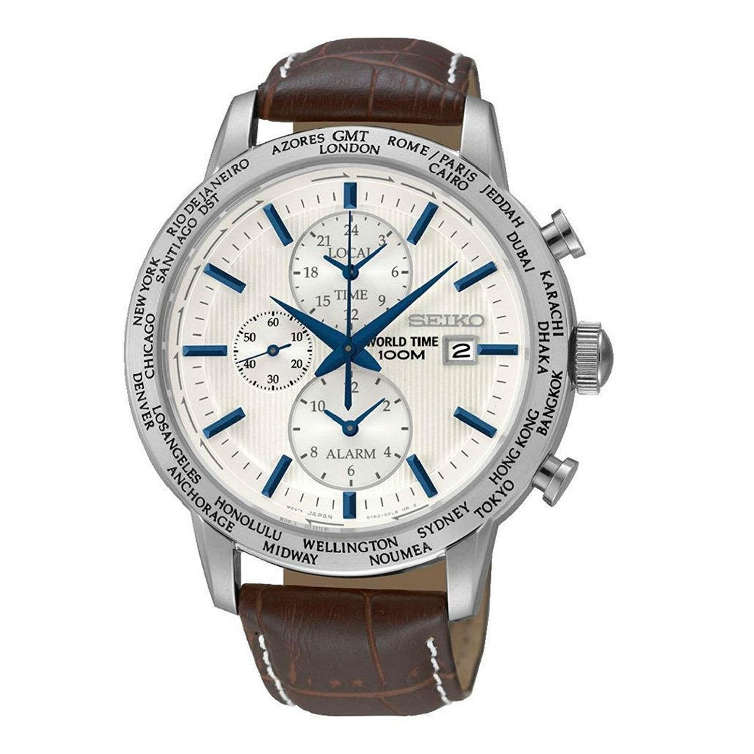 

Годинник SEIKO QUARTZ CHRONOGRAPH ALARM Кварцовий хронограф Alarm SPL051P1 [Seiko] Чол. [арт.]