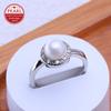 Pearl Jewelry Freshwater Pearl Rings For Women Fashion Female Cubic Zirconia CZ Ring