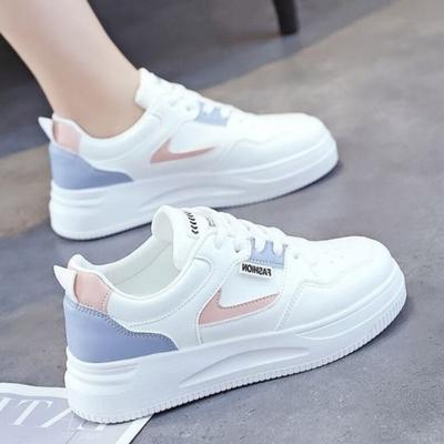 Scarpe Bianche Donna, Primavera Nuove Traspiranti Fondo Spesso, Versione Coreana delle Scarpe da Skate, Scarpe per Studentesse