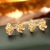 High-End Exquisite Zircon Bow Stud Earrings - Versatile and Popular Women's Fashion Jewelry