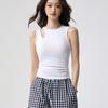 With Cup Fixed Chest Pad Hollow Shoulder Design Sling Vest Women's Summer Wear Slim and Thin Versatile Bottoming Top