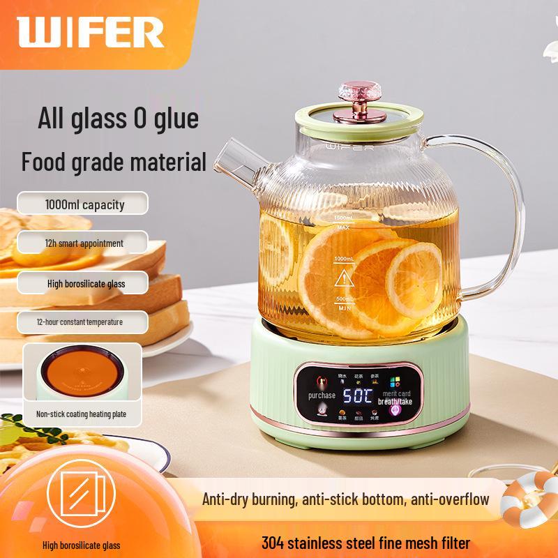 Good Wife All-Glass Multifunctional Tea Maker Kettle for Home or Office