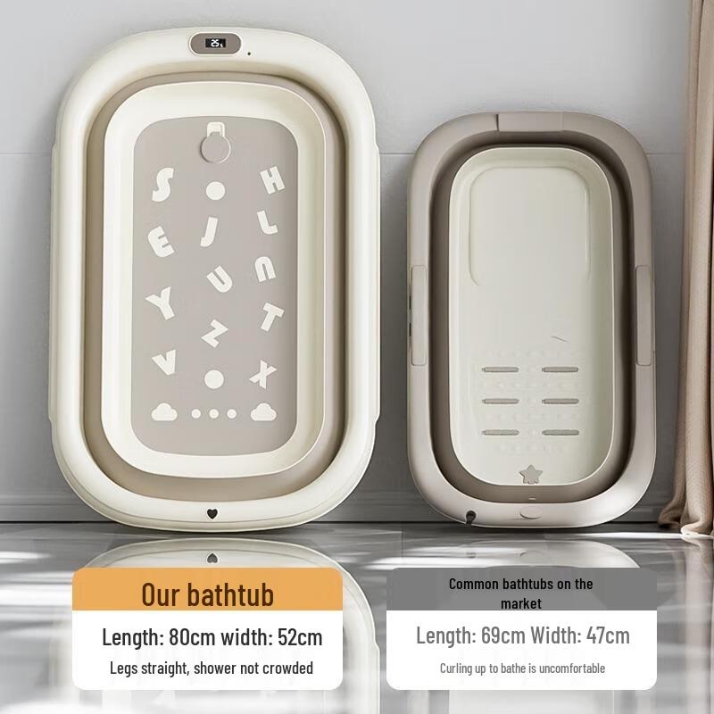 JINGRUIXIANG Foldable Baby Bathtub Set