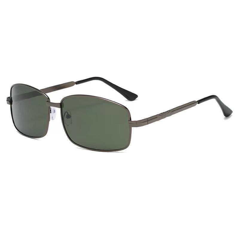 Men's Square Foldable Color-Changing Polarized Sunglasses with UV Protection for Driving and Fishing