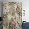 Vintage Alte Papier Gardinen für Wohnzimmer Transparent Tüll Fenster Behandlungen Schlafzimmer Küche Home Decor Schleier Vorhänge