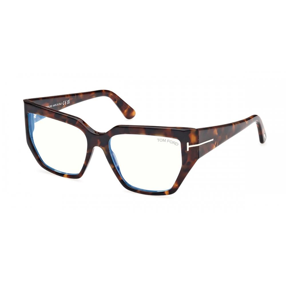 

Tom Ford Ft5951 B Blue Light Block 052 Women Eyeglasses Dark Tortoise/54