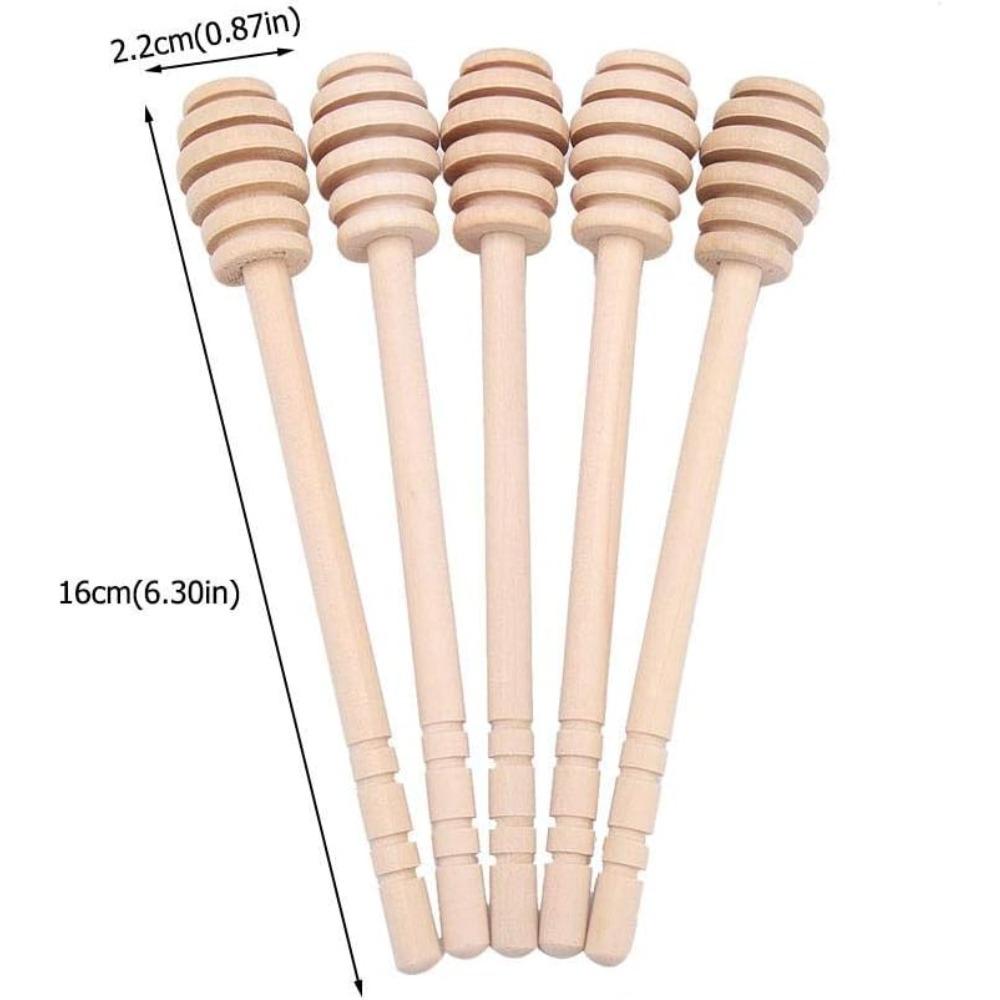 Holz Marmeladenrührer, Honiglöffel/Siruplöffel/Saucenlöffel/Honig-Marmeladenlöffel Rührstab für Honigglas Marmeladenglas Dosieren
