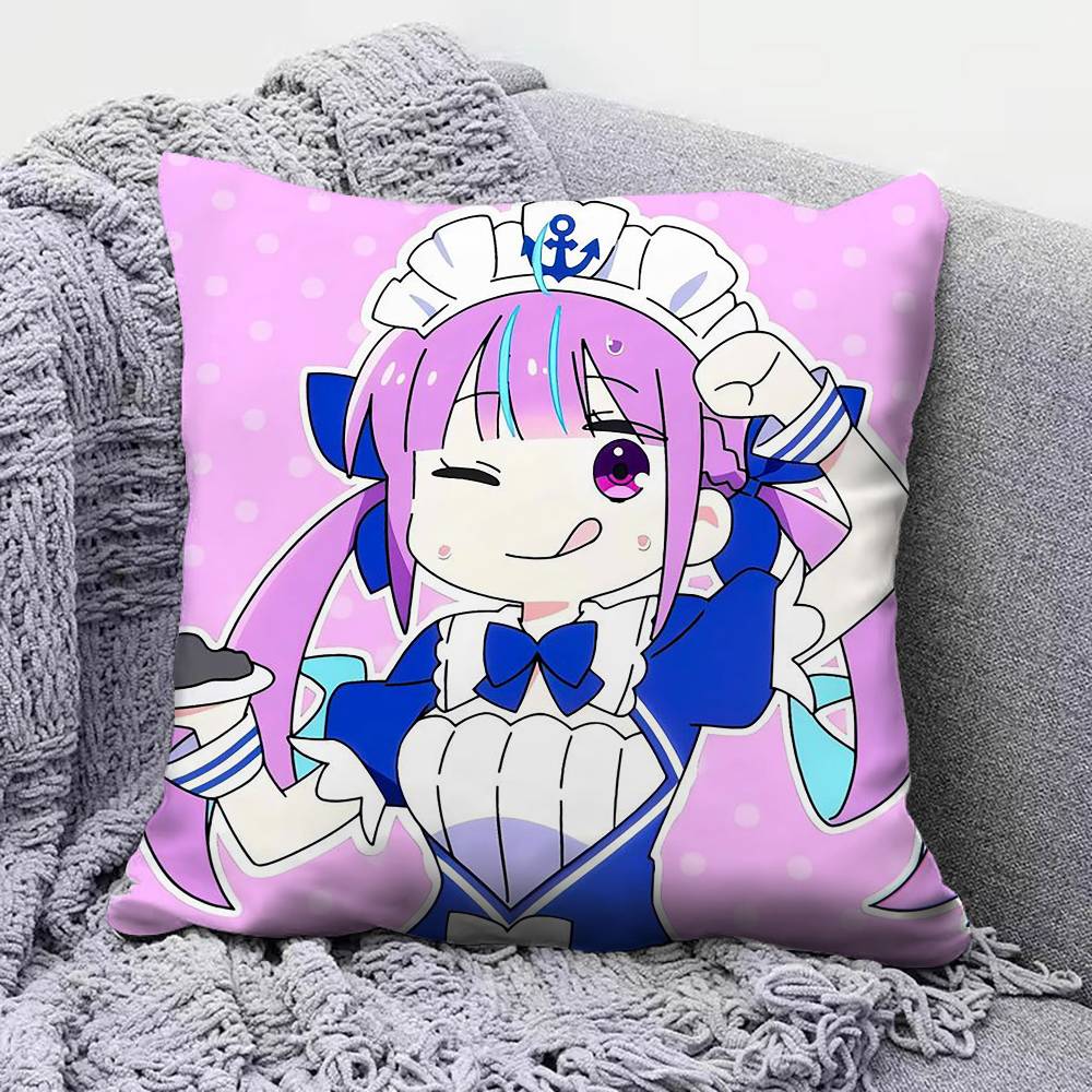 Minato Aqua Cute Home Sofa Cushion Covers and Aecorative Custom Pillow Covers
