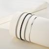 4pcs Men Thin Chain Bracelets,Stainless Steel Twisted Rope Cuban Chain Wristband,Hip Hop Stylish Jewelry Gift