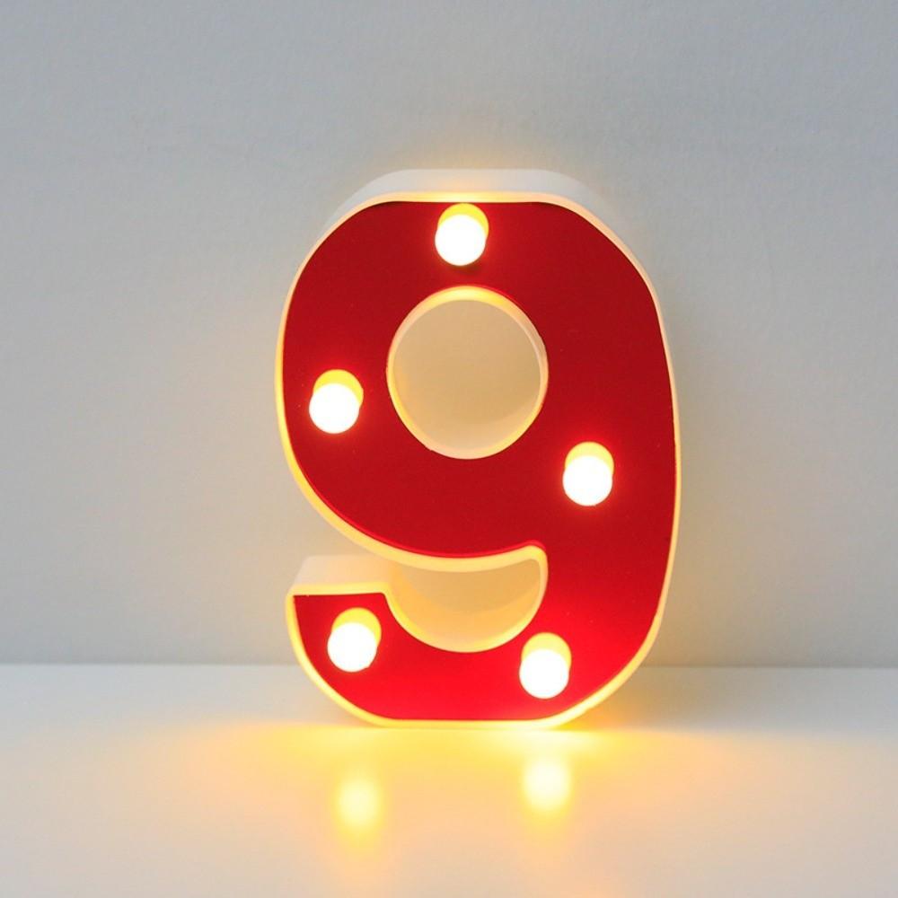 16cm Size Luminous Letters Red White Color LED Letter Night Light Outdoor Decoration