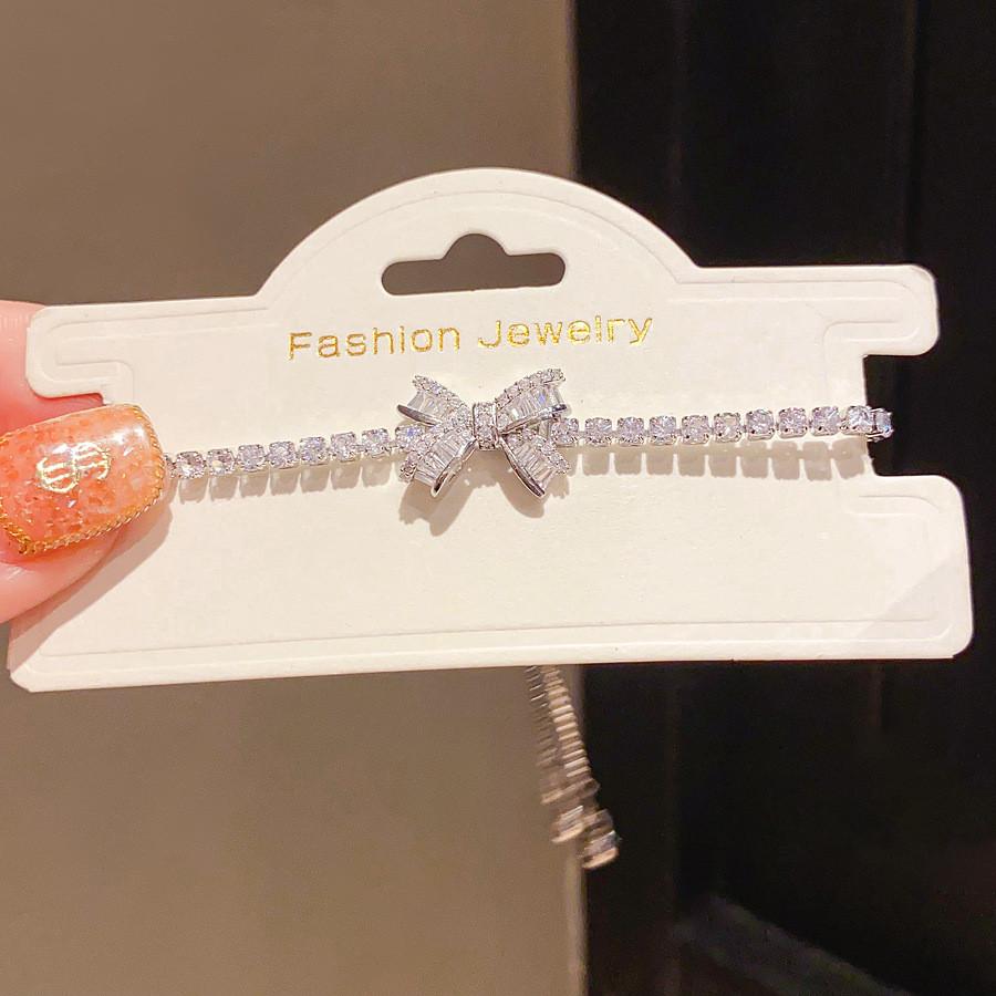 Zircon Butterfly Jewelry Bracelet With Cubic Zirconia For Gift Giving And Elegant Style