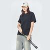 T-shirt Unisex Cotone Girocollo Manica Corta Vestibilità Larga - Colore Unito Traspirante per l'Estate