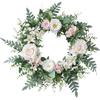 Blomkrans, Konstgjord Roskrans Vårkrans Alla Hjärtans Dag-krans Gåvor
