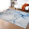 Turquoise Marble Lattice Textured Carpets for Living Room Household Bedside Rug Sofa and Coffee Table Blanket Office Floor Mats
