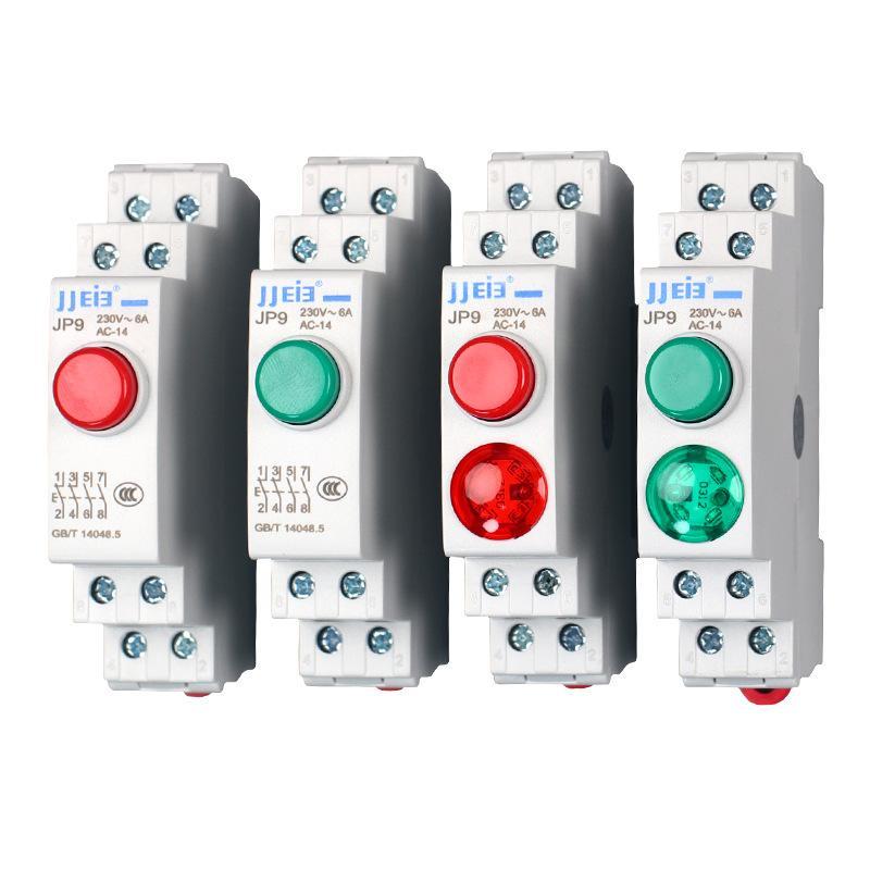 Jd9 Serie Din-skinne Indikatorlys Høy Lysstyrke LED Flammehemmende Hus For Industriell Bruk