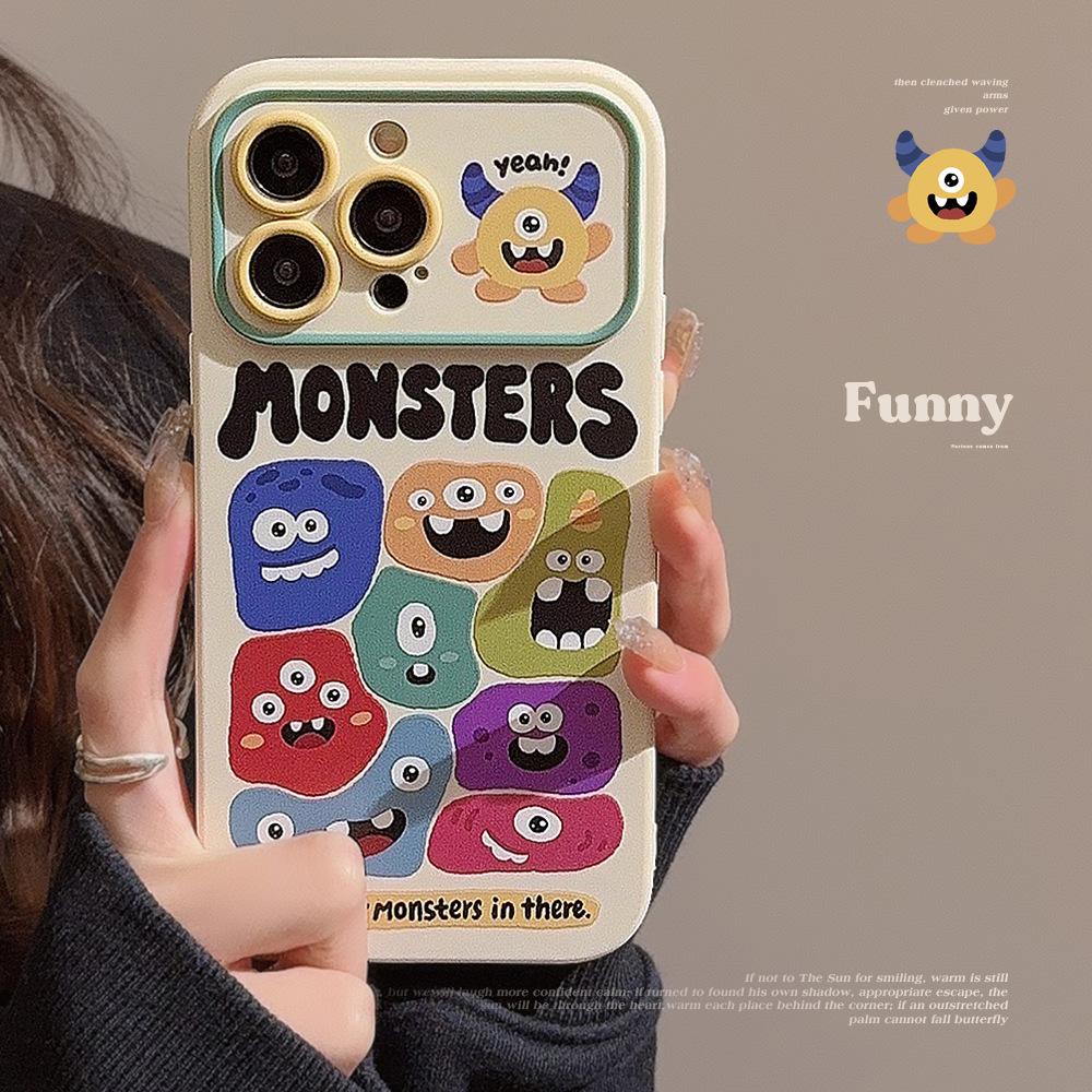 Ins Alien Monster for IPhone 17 for Apple 15 Phone Case 13promax Personalized Cartoon 16Pro for Huawei