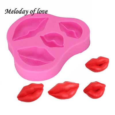 Silikonform Sexy Lippen Fondantform Kuchen Dekorieren Werkzeuge Schokoladenformen Küchenhelfer