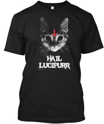 Lang leve Lucipurr Kat - T-shirt Gemaakt in de VS Maat S tot 5XL Unisex T-shirt