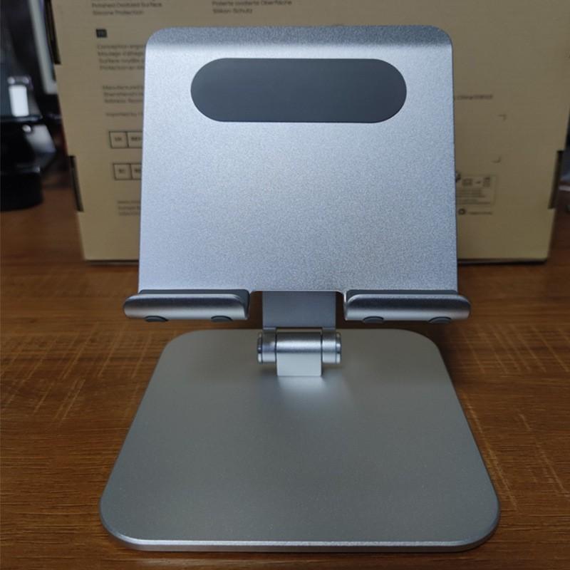 Adjustable Aluminum Tablet Desk Stand Phone IPad Laptop Streaming Study Foldable Metal Holder Black