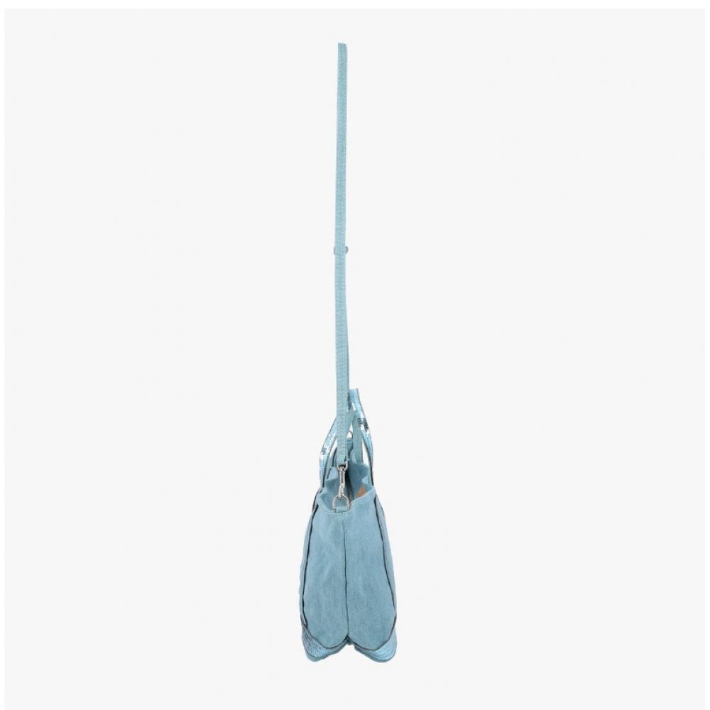 VaneSSabruno Spangle Linen Zip Tote Bag Small S V40435