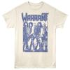 Warrant - Posa Monocromatica - Maglietta Unisex a Maniche Corte con Licenza per Adulti - Naturale