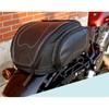 1X Waterproof Black Pu Leather Motorcycle Atv Scooter Rear Seat Luggage Tail Bag