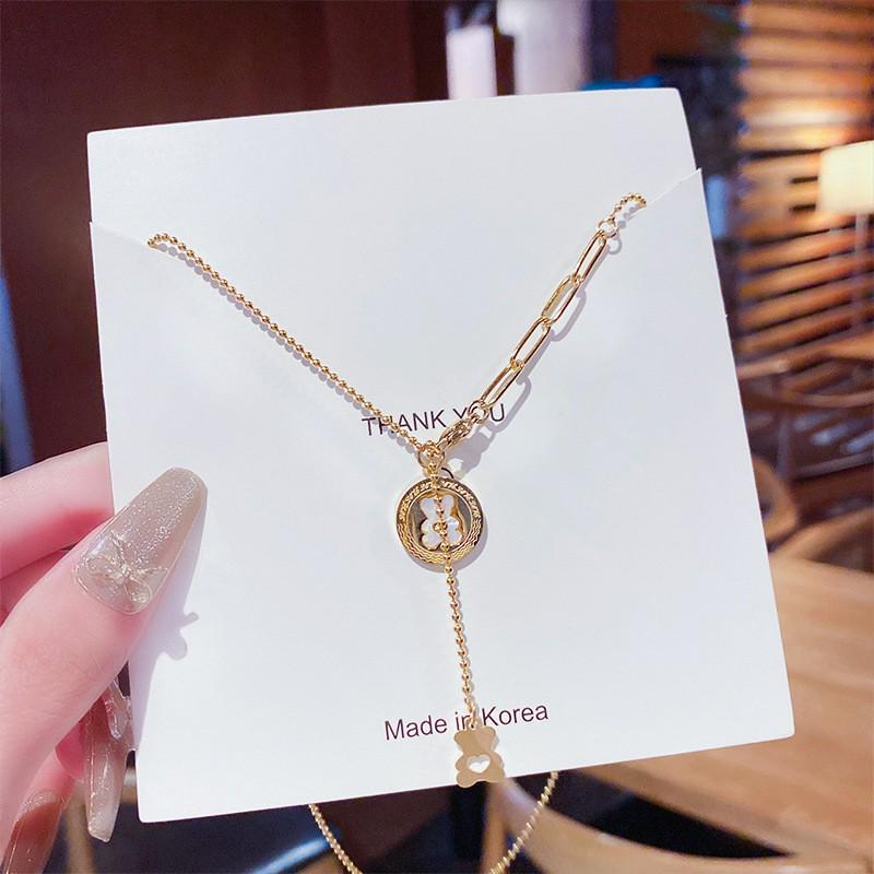 2025 Luxury Titanium-Clad Women's Summer Necklace - Non-Fading, High-End Design