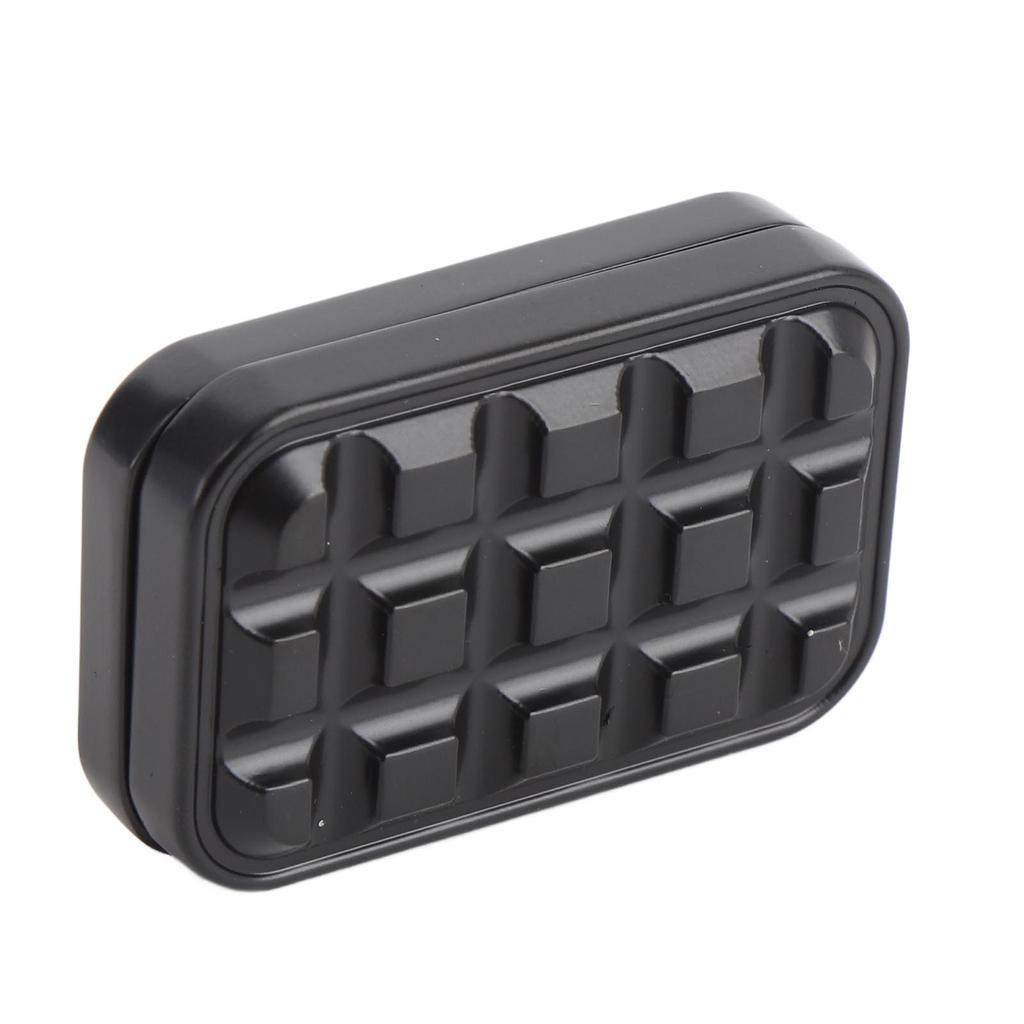 Metal Slider Toy 50x25x17mm Aluminum Alloy Push Card Hand Toy with Storage Bag for Office Travel