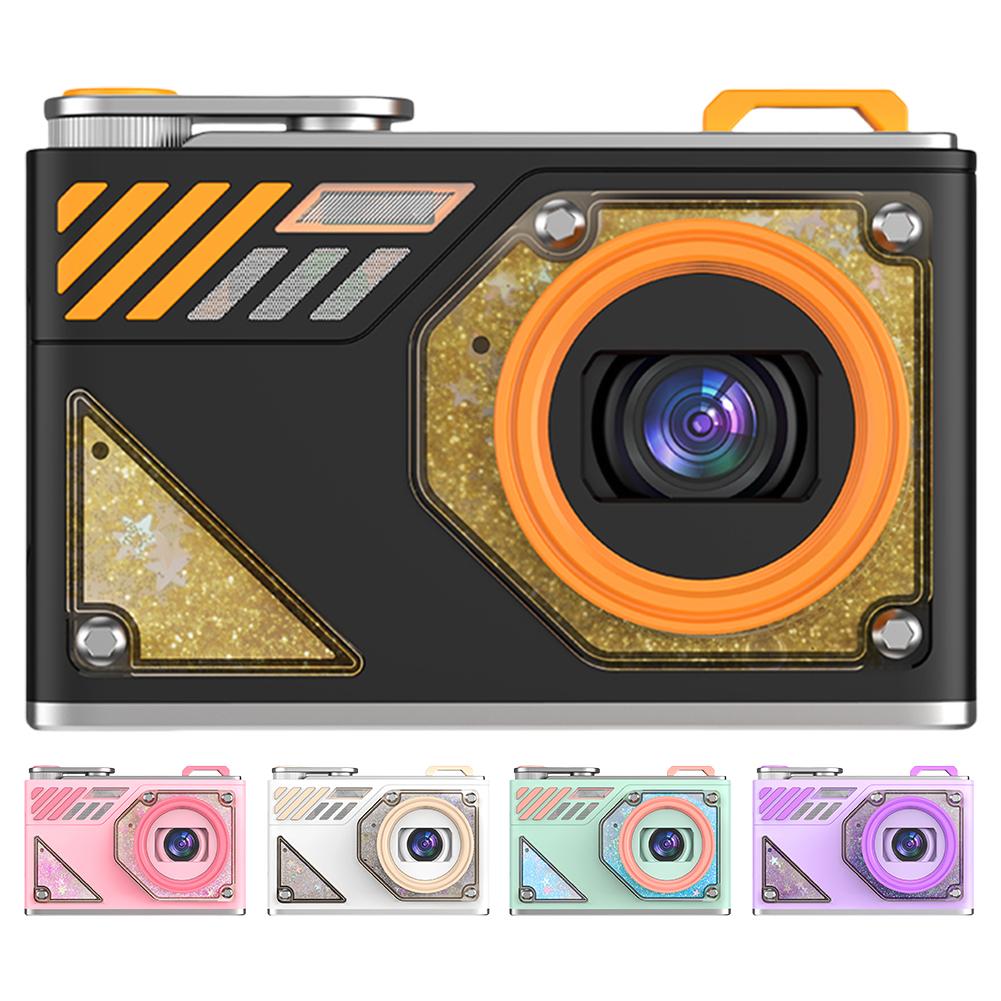 

64MP 2.8 In Digital Camera 5X Zoom Digital Point and Shoot Camera Small Camera 4K Vlogging Camera for Boys Girls Kids чорний