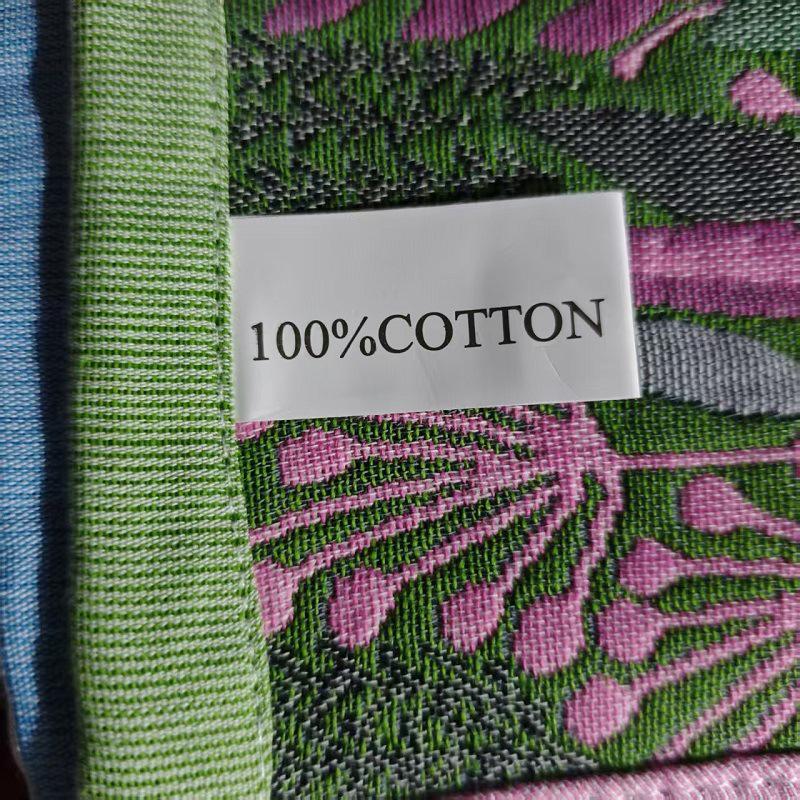 4 Layer 38X40Cm Cotton Yarn Decorative Pure Cotton Dish Cloth Quick Dry Tea Towel Retro Floral Hand Towel Home Restaurant