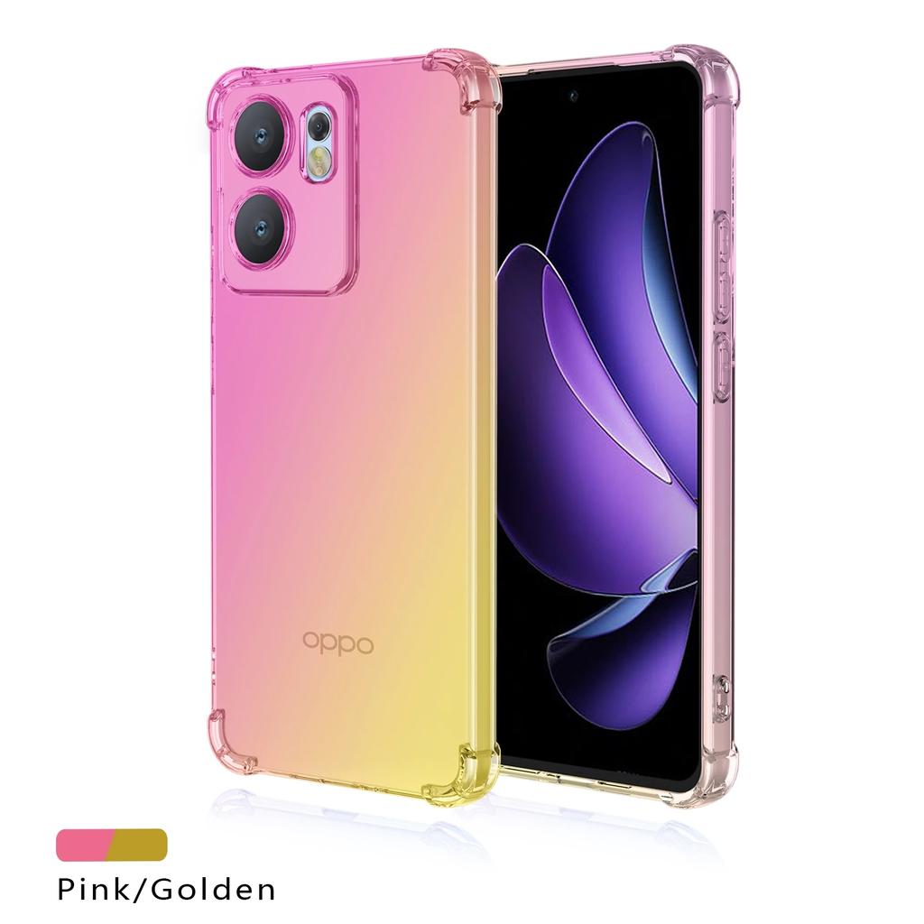 Gradient Airbag TPU Case for OPPO Reno 14 Pro 14F 13F 13FS 5G Reno14 Reno13 F FS Protective Shockproof Cover Fundas Coque Capa