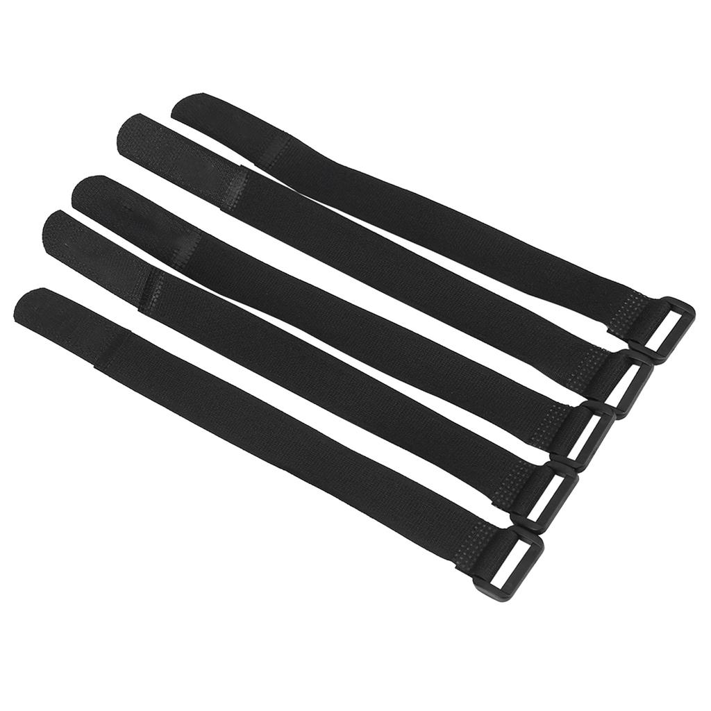 5Pcs Set DUUTI Sports Cycling Riding Adjustable Nylon Bicycle Handlebar Tie Straps (Black)