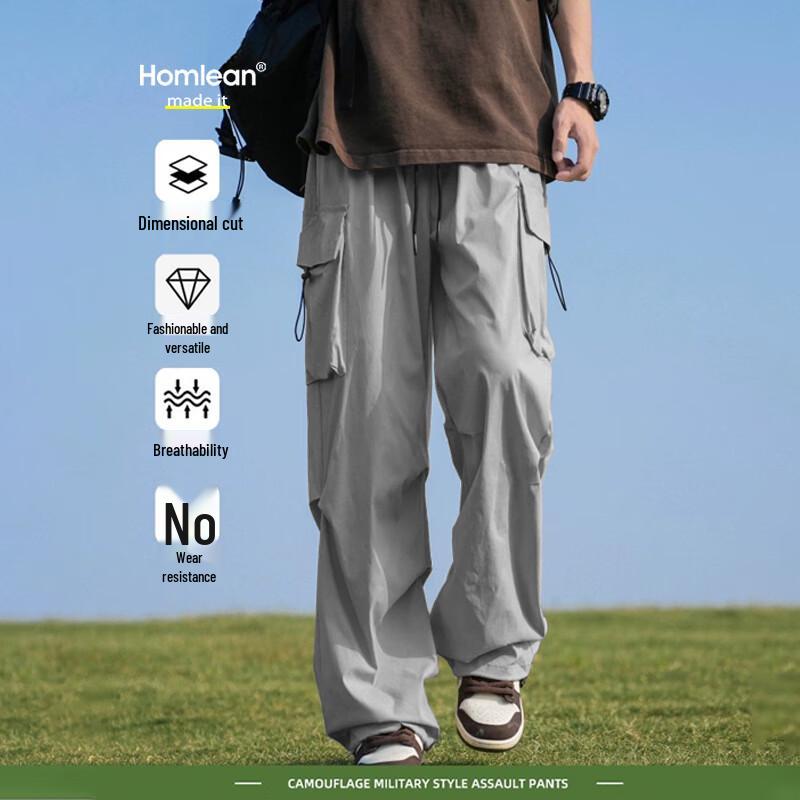 Men's American Style Loose Fit Multi-Pocket Cargo Pants