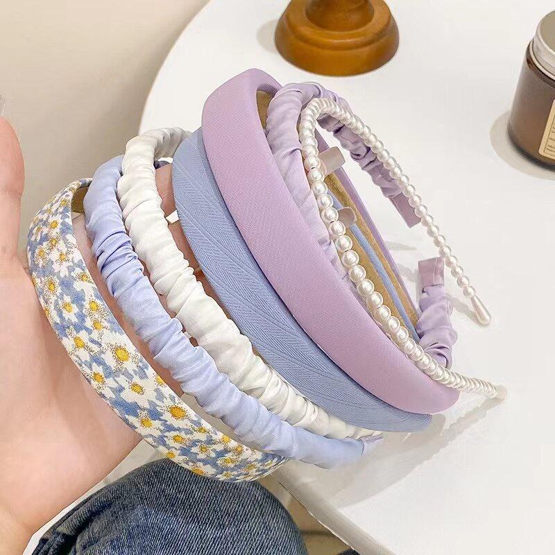 3pcs Multicolor Elegant Fabric Headband for Women Face Wash Hair Band Fashion Girls Hair Accessories