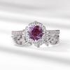ALLNOEL Natural Alexandrite 925 Silver Ring Health Rings for Women Weight Loss Fatigue Pressure Fatigue Relief Yoga Jewelry Gift