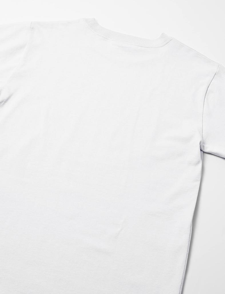 Classic Script Logo Print Short Sleeve Round Neck Cotton COTTON USA Rubber Print Short Sleeve Basic White M [Champion] T-Shirt 100% T-Shirt