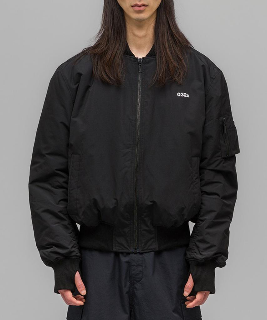 032C (U) Guest List Classic Bomber Jacket Black