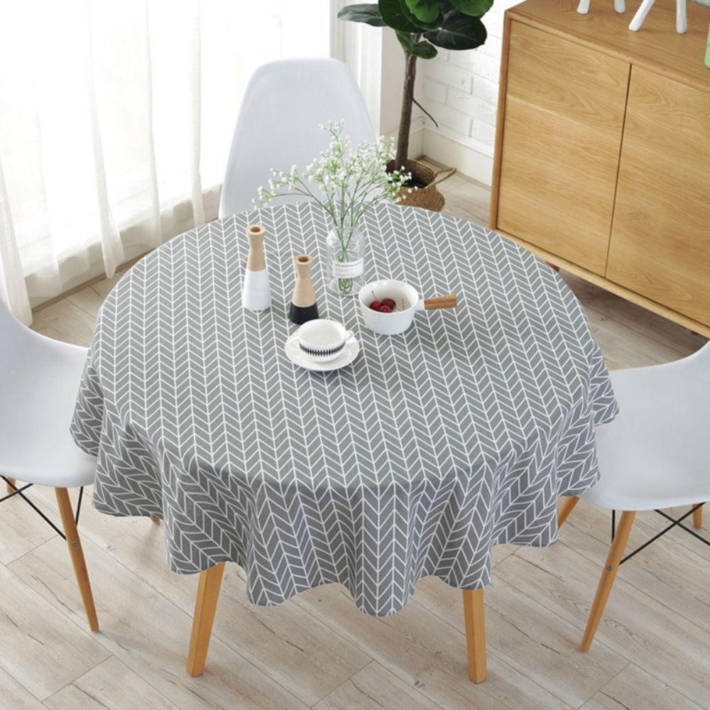 Soft Table Cover Thicker Table Decor Cloth INS Style Round Tablecloth  Table Decorations