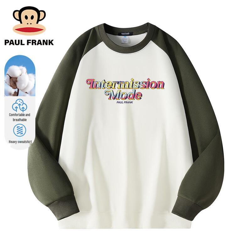 

Paul Frank Men s Raglan Long Sleeve Crewneck Sweatshirt 3XL