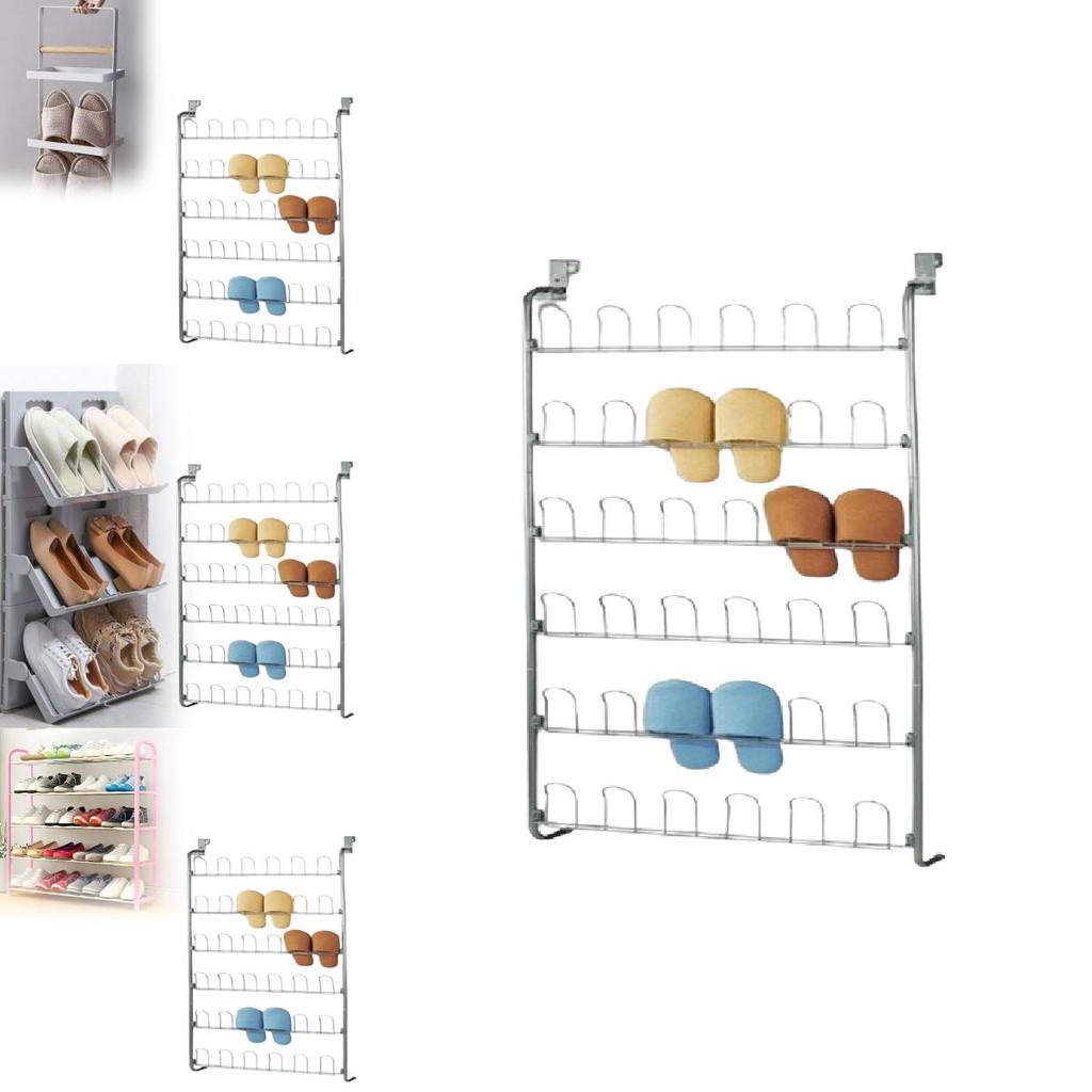 Multilayer Metal Shoe Cabinet For Indoor Storage And Space Optimization In Living Spaces
